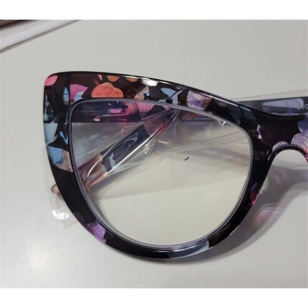 EyeKepper Purple Pink 1.0 Cat Eye Thick Reading Nerd Glasses 113260